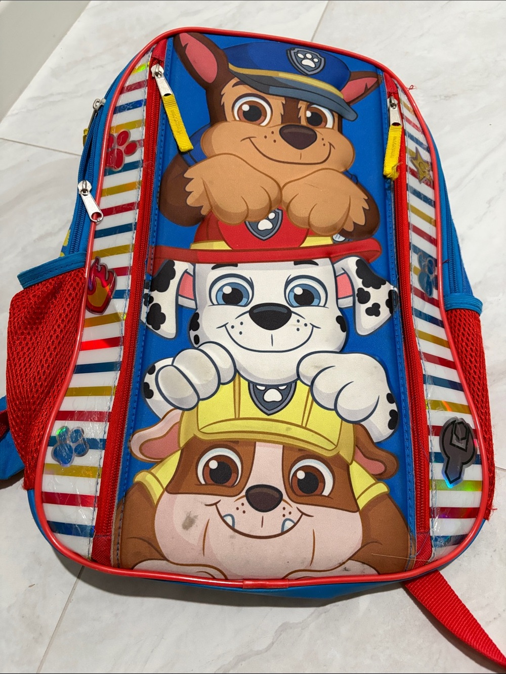 Paw Patrol Kids Backpack - Blue, Red, Yellow